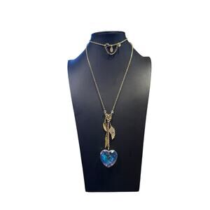 Kirks Folly Heart and Wings Pendant Necklace